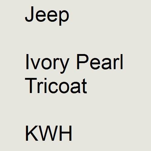 Jeep, Ivory Pearl Tricoat, KWH.